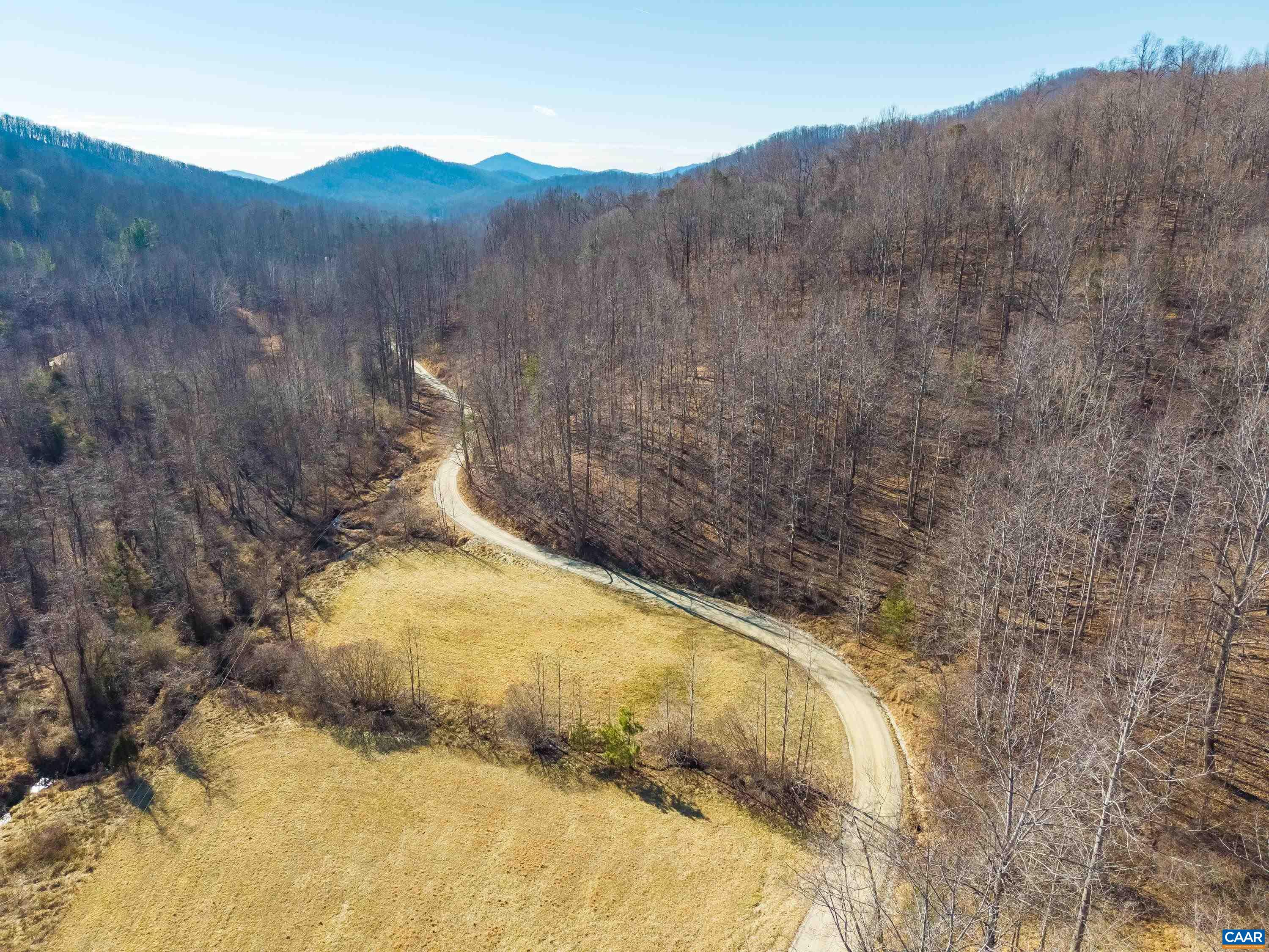 Perkins Hollow Lane Faber, VA 22938 - Photo 2 of 35 a view of a dry yard with mountains in the background