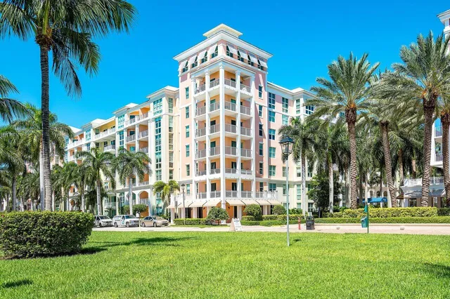 a view of a lake and a city