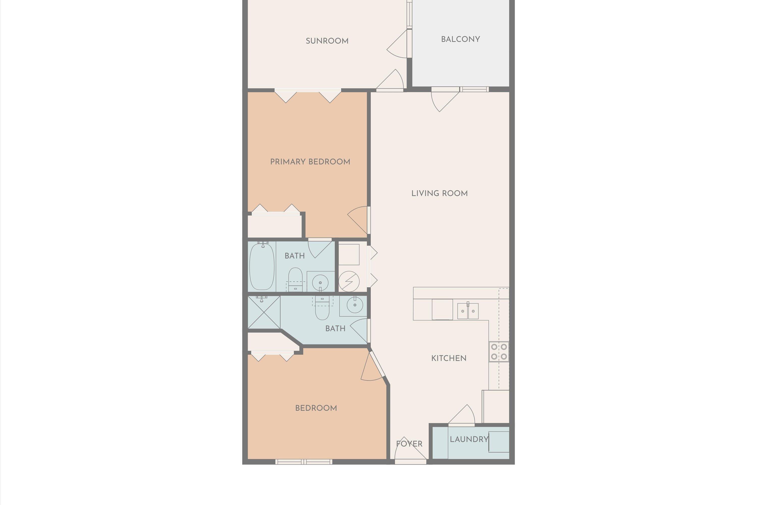 600 Monte Vista Road, Unit 802 Union Hall, VA 24176 - Photo 32 of 32 a picture of a floor plan