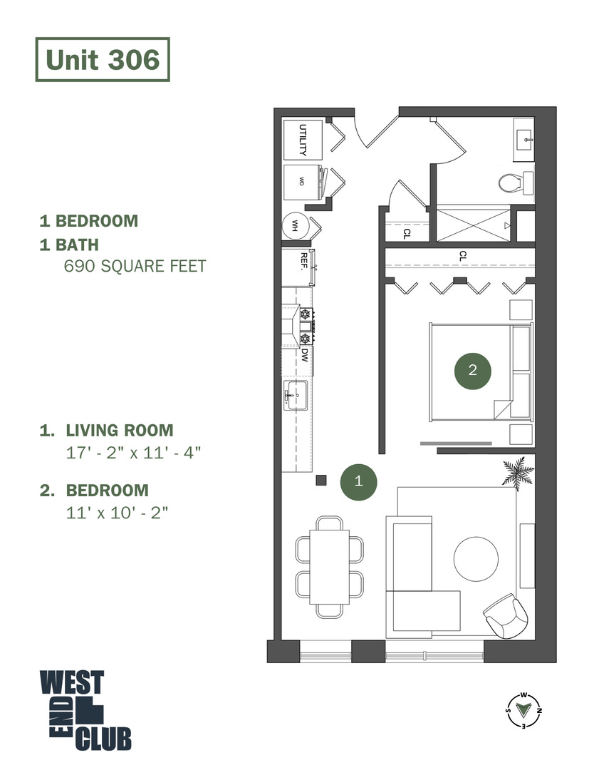 1550 West Monroe Street, Unit 306 Chicago, IL 60607 - Photo 2 of 12