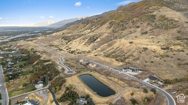 159 Rock Loft Ridge Drive, Unit 59R Fruit Heights, UT 84037 - Photo 14 of 17 Aerial view of property and surrounding area with a water and mountain view