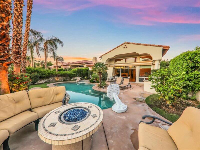 79995 Rancho La Quinta Drive La Quinta, CA 92253 - Photo 39 of 50 a view of a house with backyard swimming pool and furniture