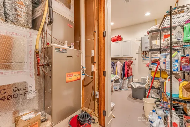 a view of storage and utility room