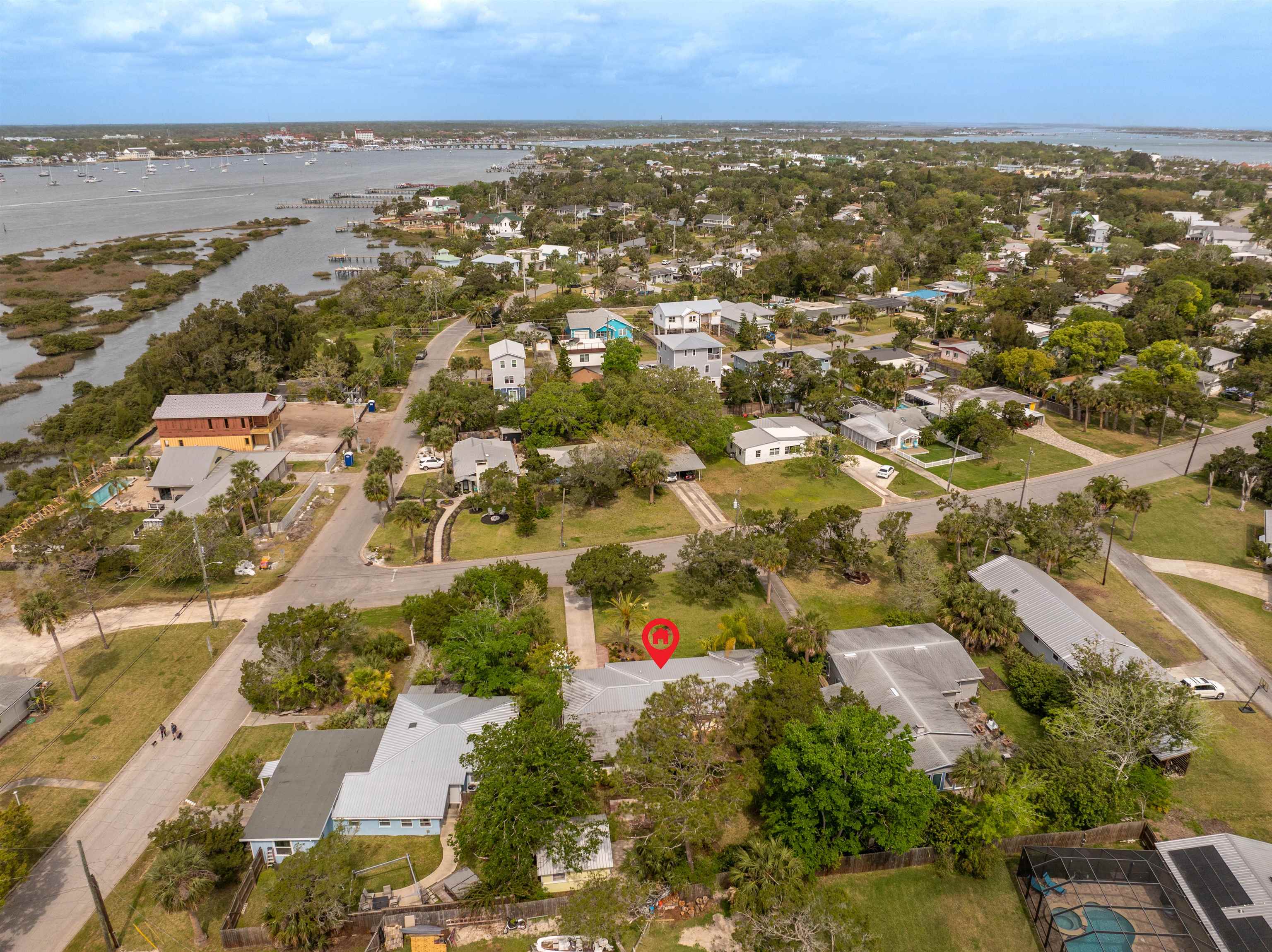 146 Menendez Road St. Augustine, FL 32080 - Photo 37 of 39 an aerial view of residential building and green space