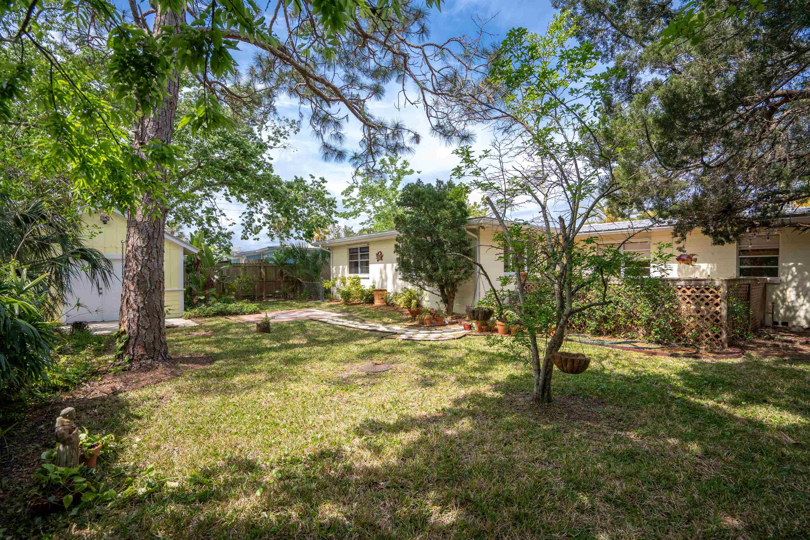 146 Menendez Road St. Augustine, FL 32080 - Photo 10 of 39 a view of backyard of house with green space