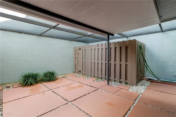 a view of a porch