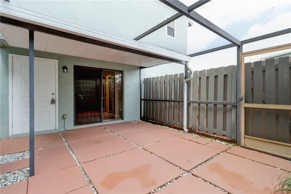 a backyard of a house