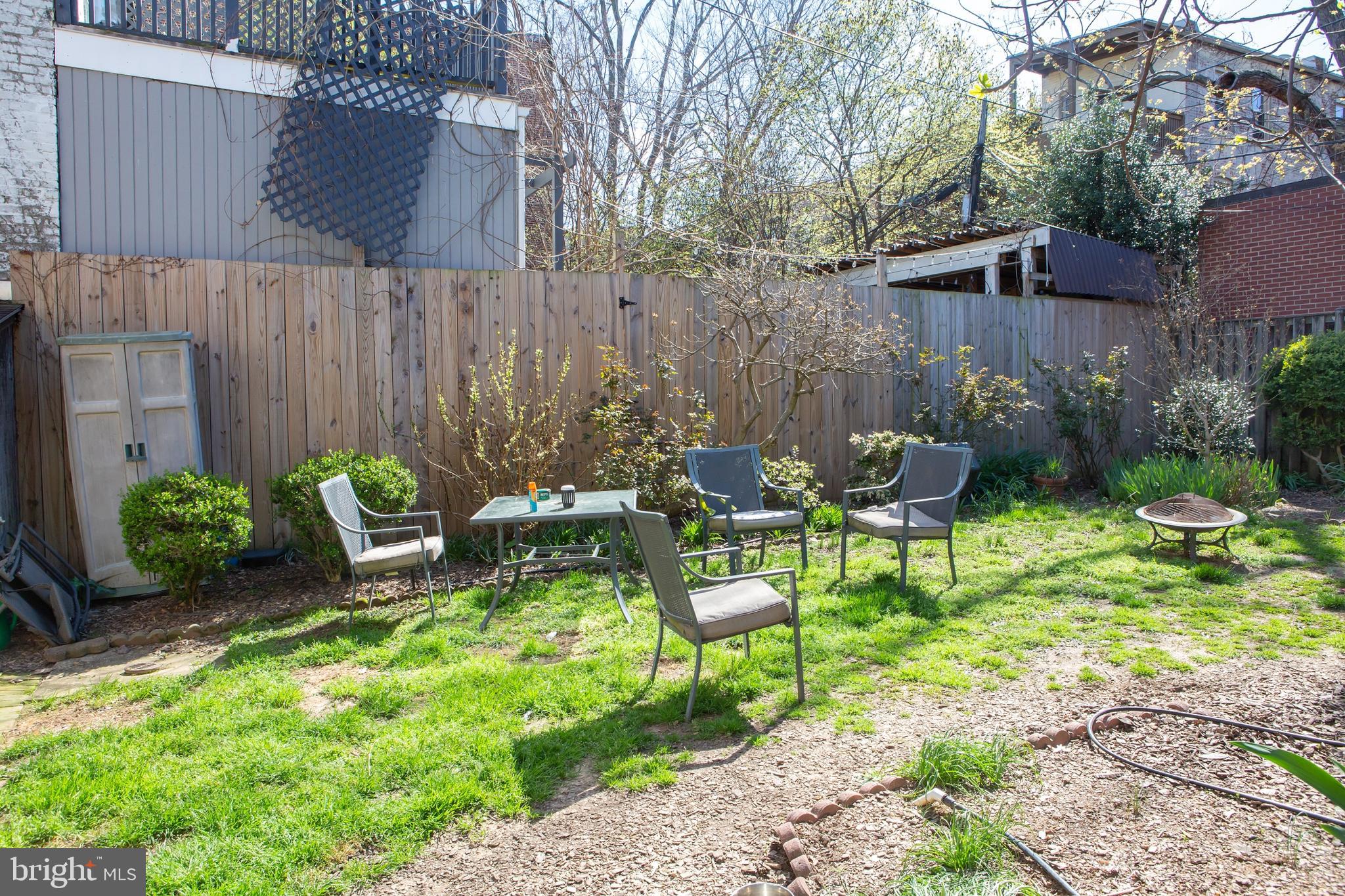 215 5th Street Southeast Washington, DC 20003 - Photo 47 of 53 Rear Yard South Shared with Neighbor