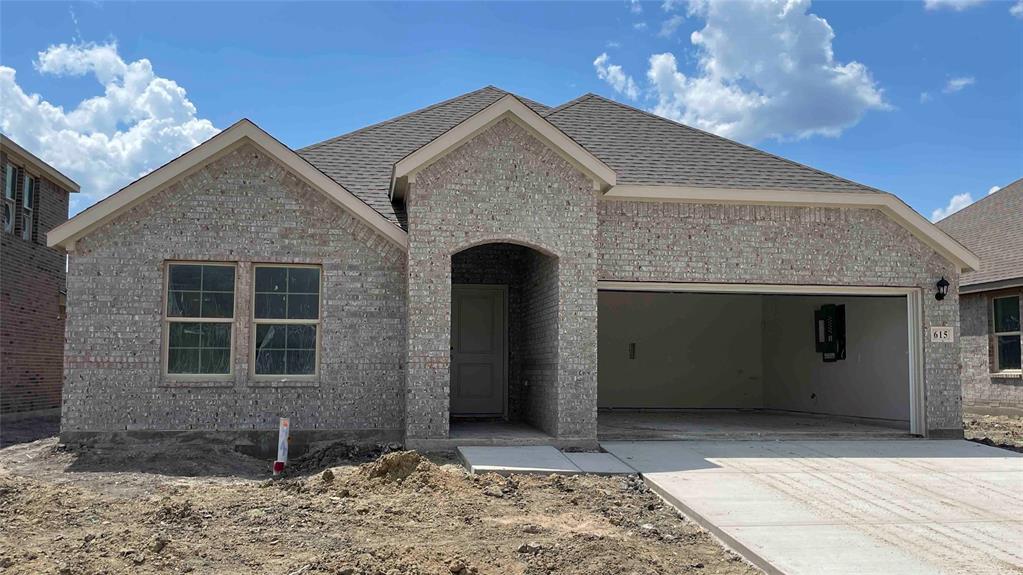 a front view of a house