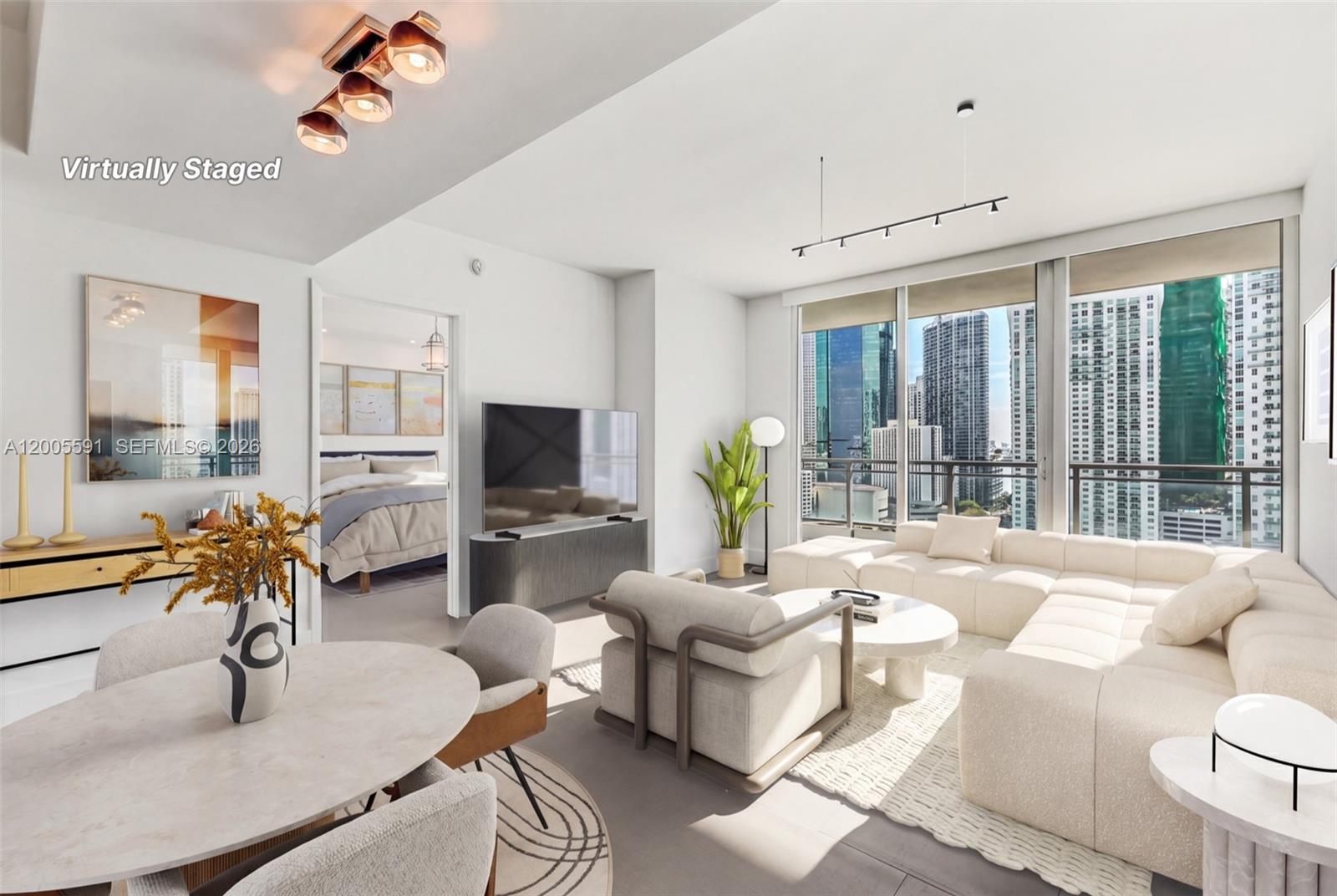 92 Southwest 3rd Street, Unit 2212 Miami, FL 33130 - Photo 13 of 50 VIRTUAL STAGING
