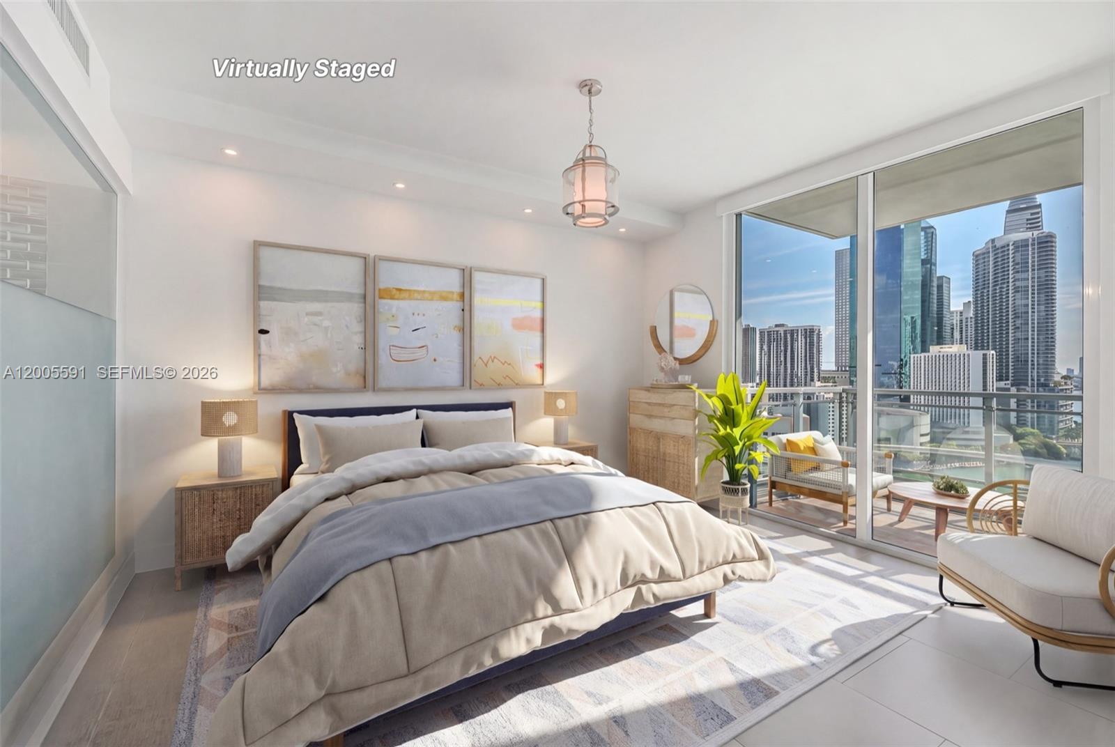92 Southwest 3rd Street, Unit 2212 Miami, FL 33130 - Photo 21 of 50 VIRTUAL STAGING