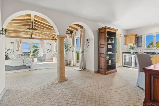 a view of a livingroom with a furniture