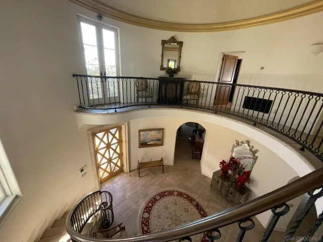 a view of a porch with furniture