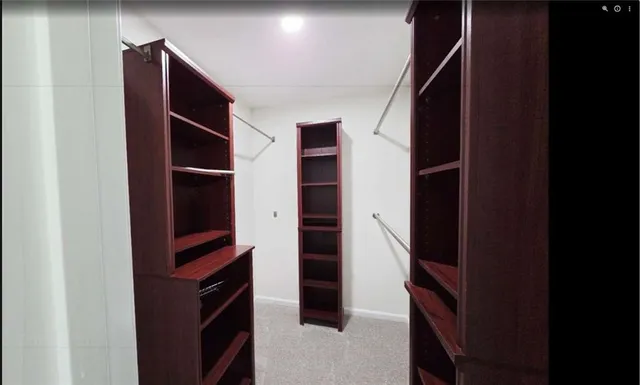 a view of walk in closet