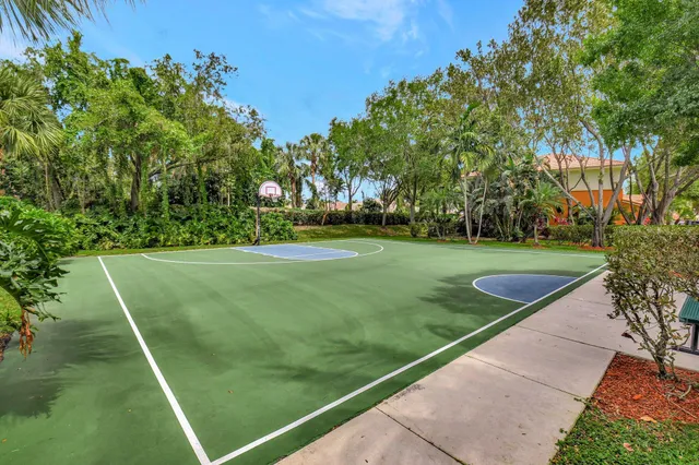 a view of a golf course with a park