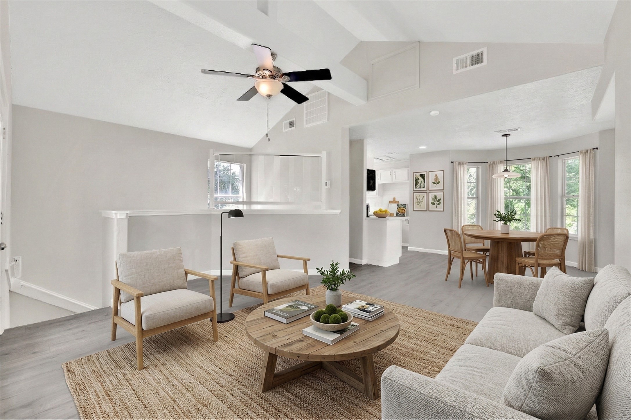 31 Montego Way Point Blank, TX 77364 - Photo 4 of 23 a living room with furniture and a wooden floor