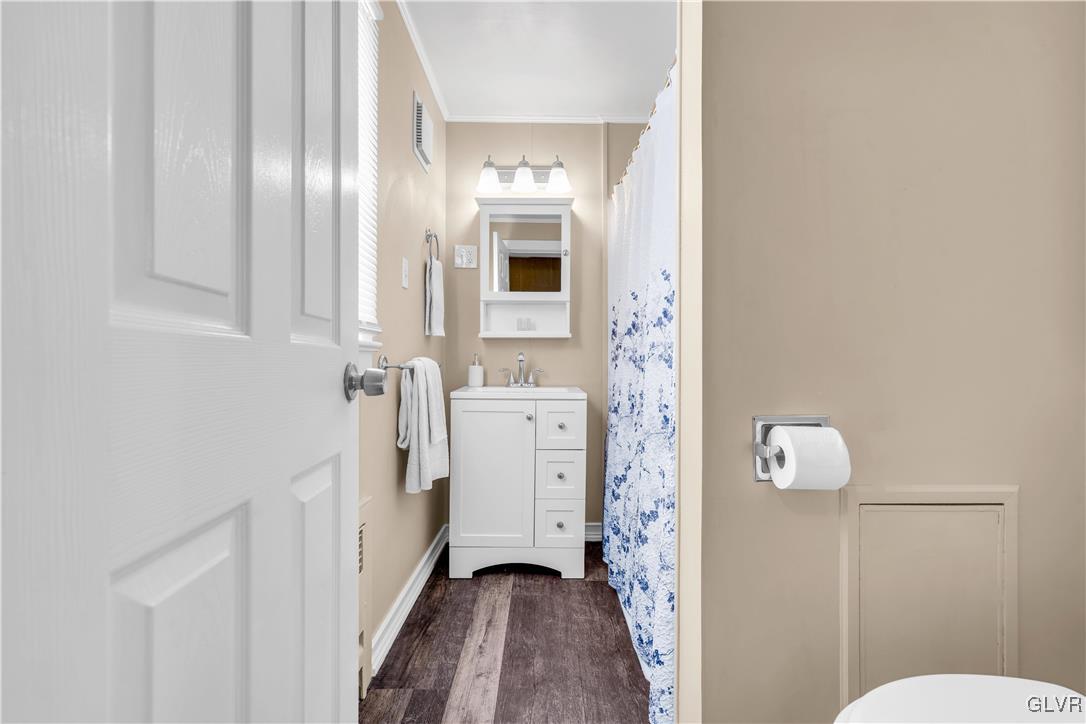 975 State Park Road Wind Gap, PA 18091 - Photo 6 of 17 a bathroom with a sink a toilet and shower