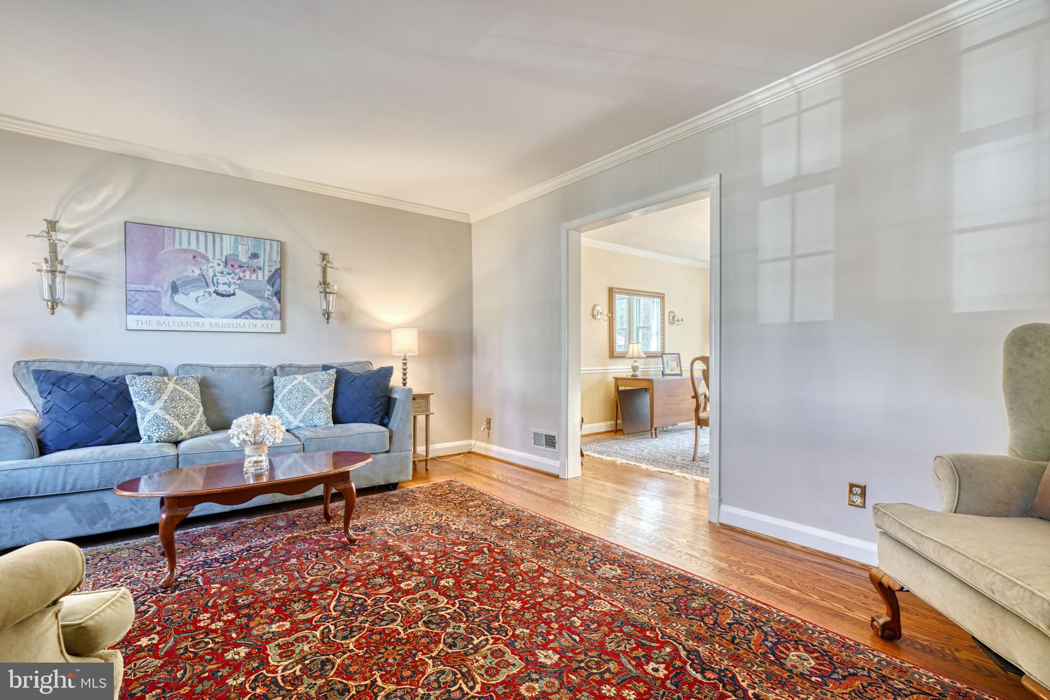 217 Gaywood Road Baltimore, MD 21212 - Photo 7 of 69 Living Room - Hardwood floors!