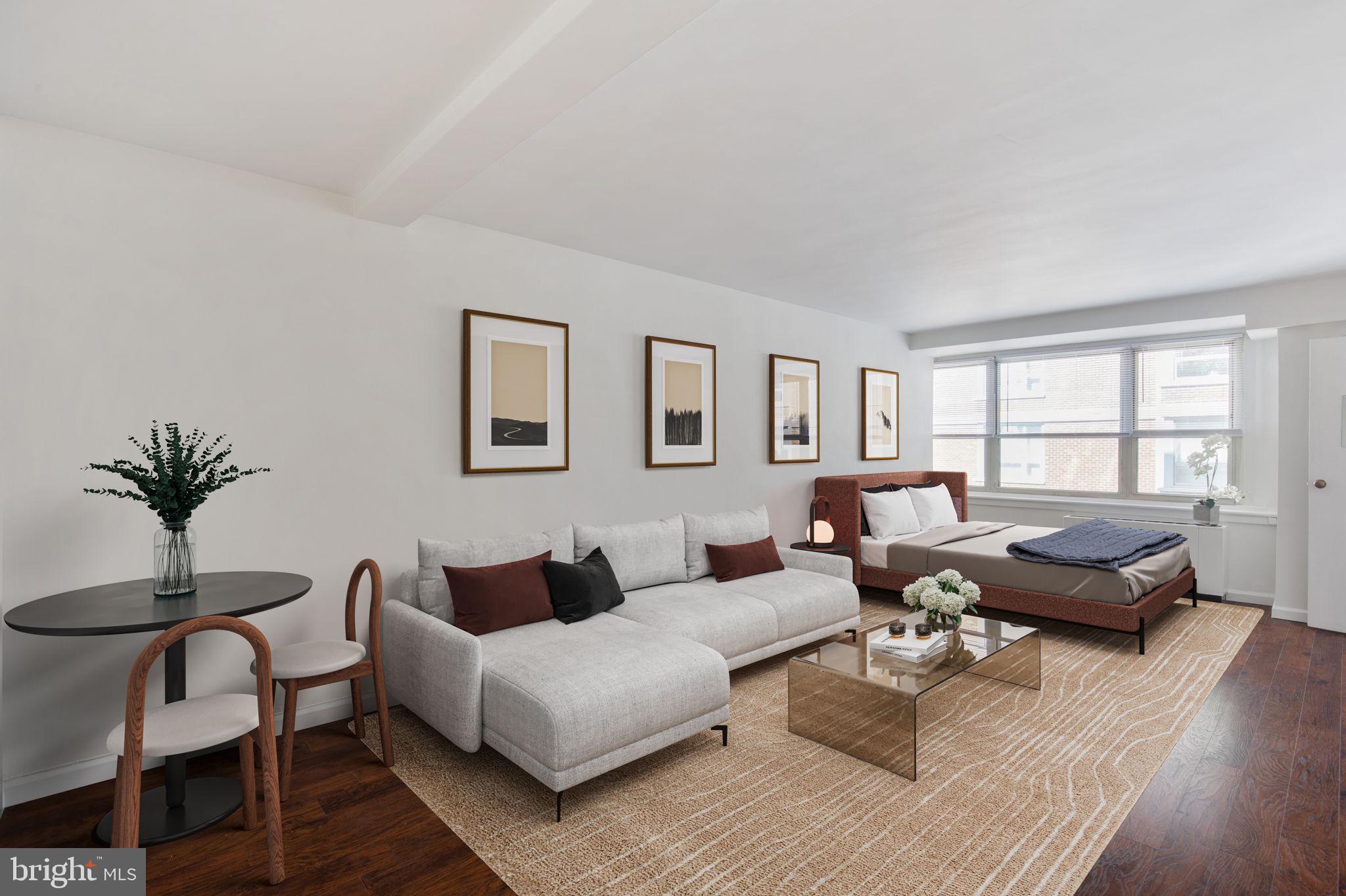 1810-1818 Rittenhouse Square, Unit 1605 Philadelphia, PA 19103 - Photo 2 of 21 Staged Studio Photo