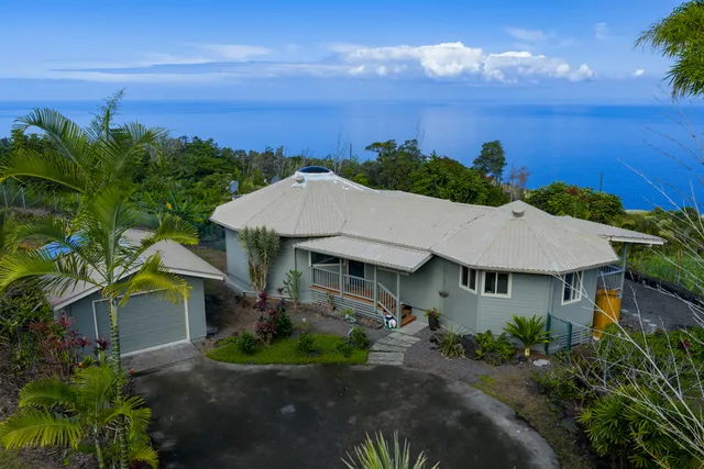 a aerial view of a house
