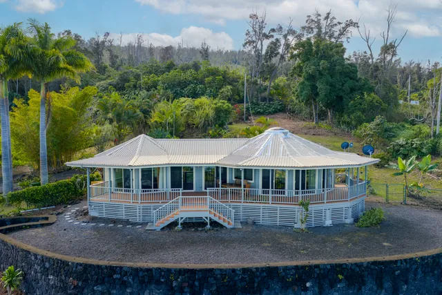 a house view with a garden space