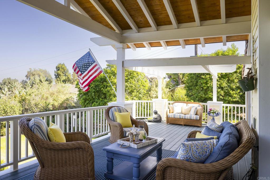 594 Rancho Santa Fe Road Encinitas, CA 92024 - Photo 3 of 47 a balcony with couch and outdoor seating