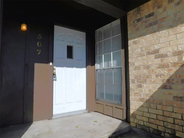 a view of front door