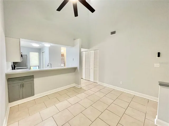 a view of an empty room and window