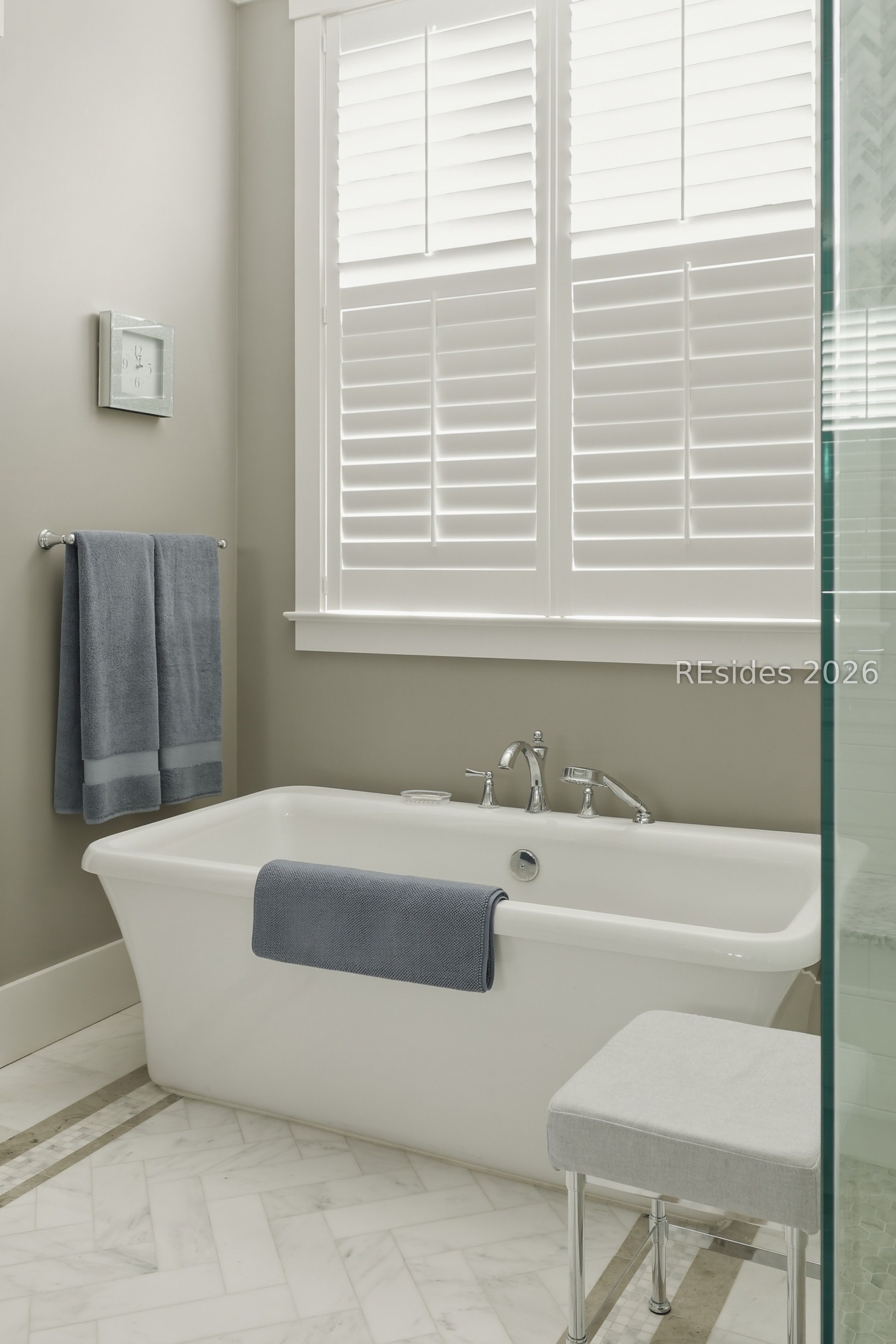 20 Fish Dancer Court Bluffton, SC 29910 - Photo 45 of 89 Soaking tub and wood plantation shutters.