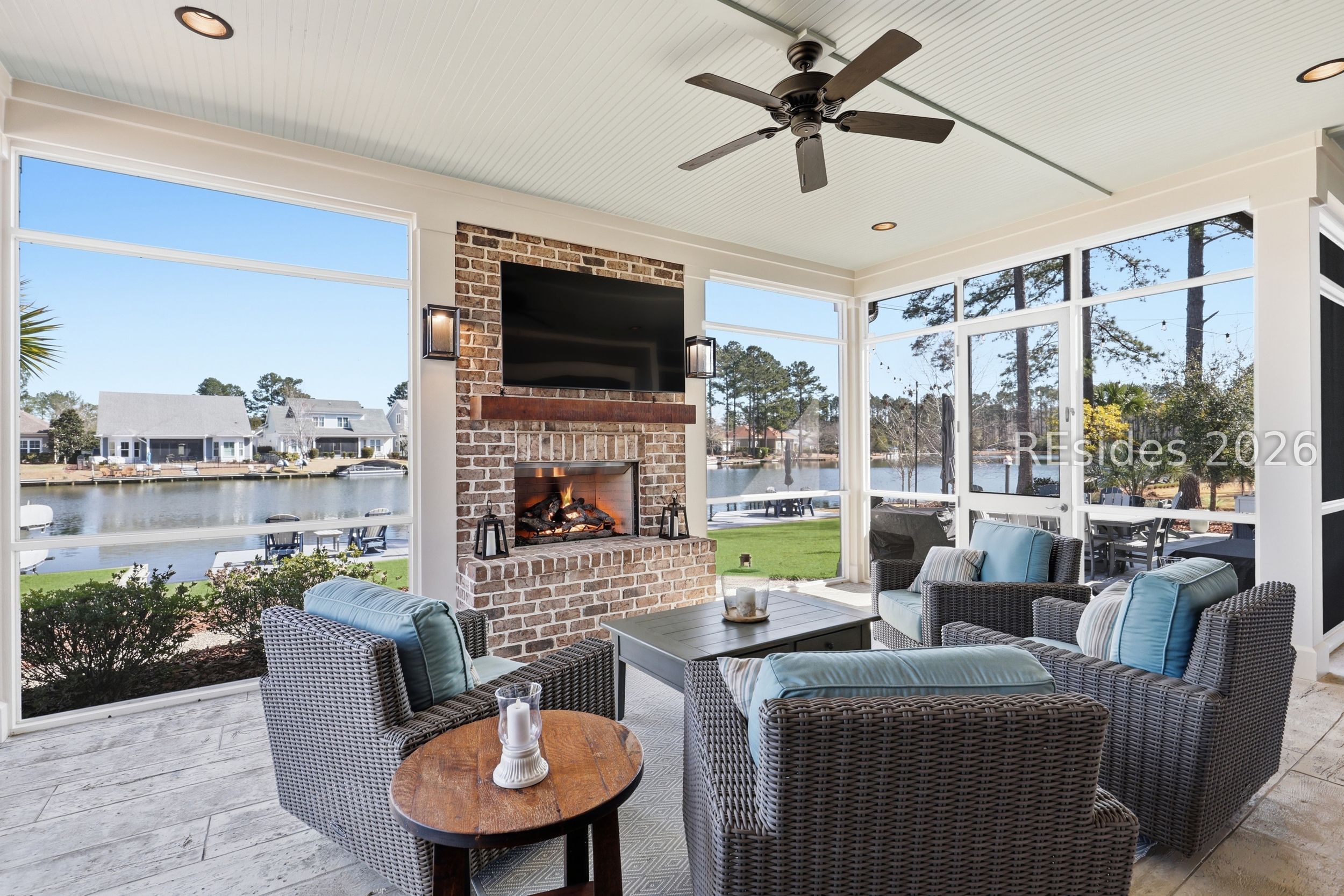 20 Fish Dancer Court Bluffton, SC 29910 - Photo 56 of 89 Stunning screened in lanai with serene lake views!