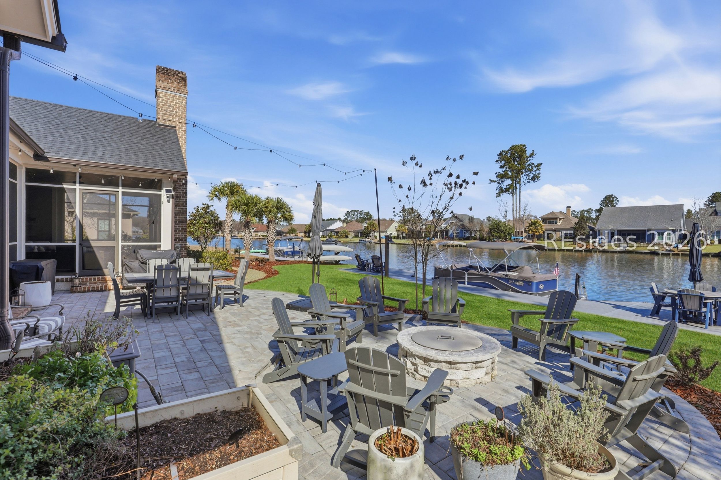 20 Fish Dancer Court Bluffton, SC 29910 - Photo 63 of 89 Relax by the firepit and watch the boats float by!