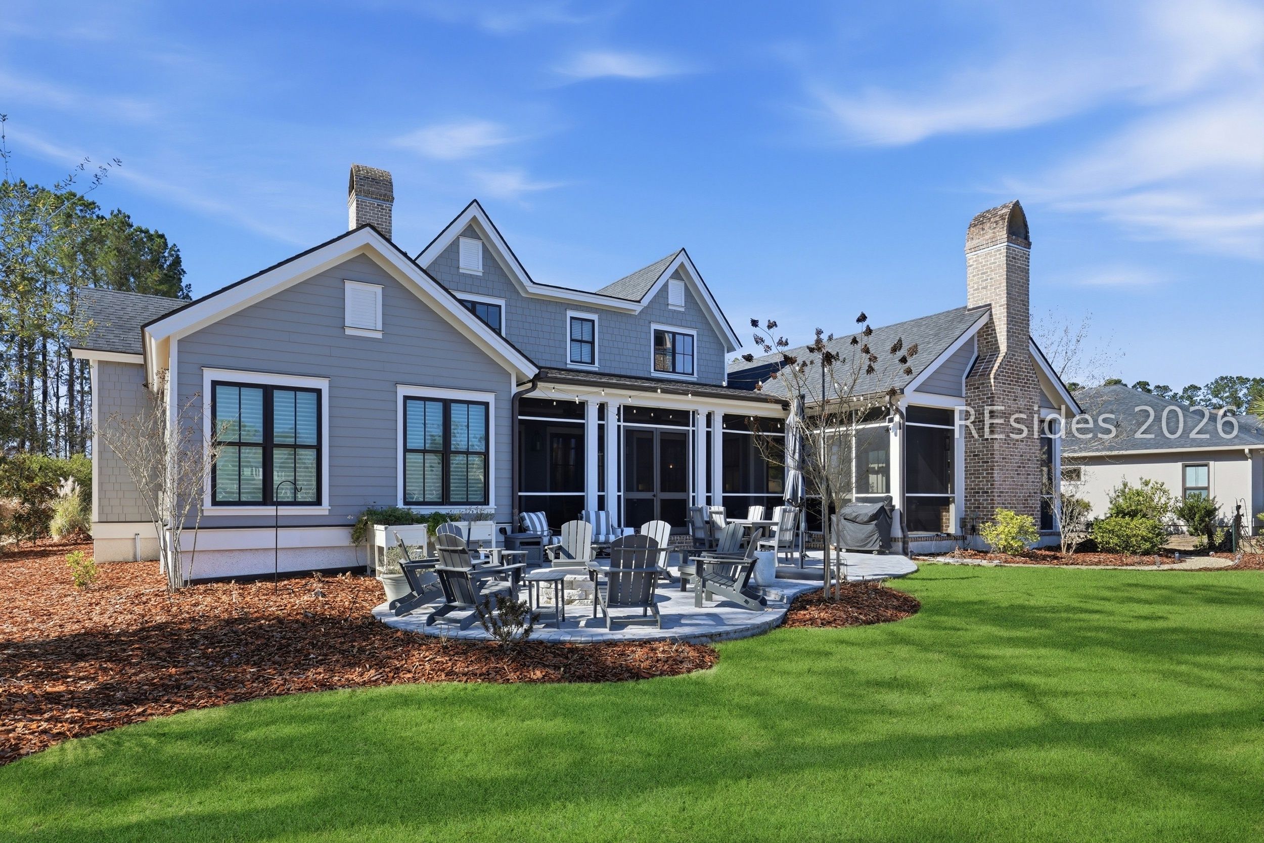 20 Fish Dancer Court Bluffton, SC 29910 - Photo 72 of 89 Outside patio with firepit overlooking the lake.