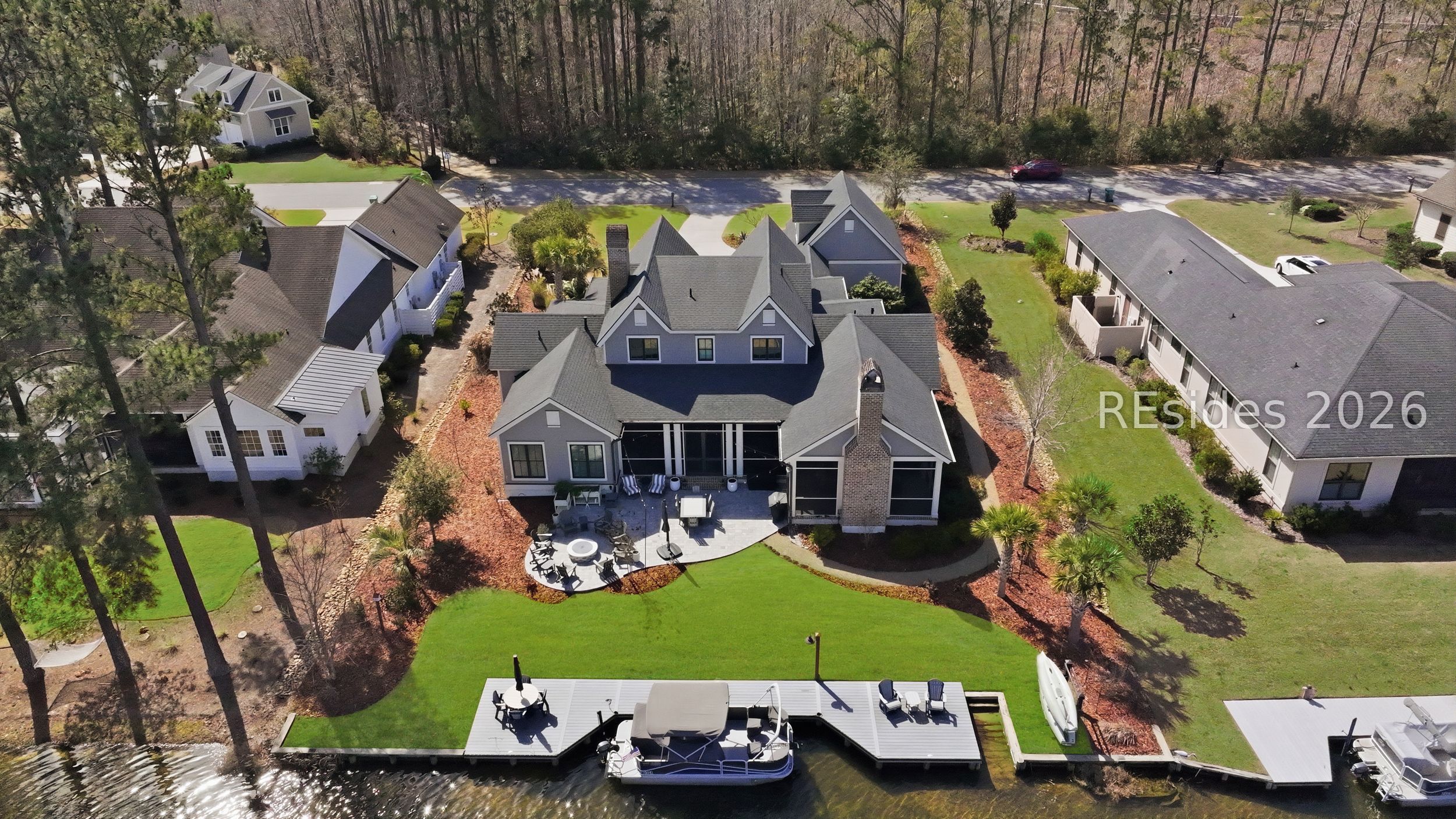 20 Fish Dancer Court Bluffton, SC 29910 - Photo 75 of 89 Aerial view of the back of the home.