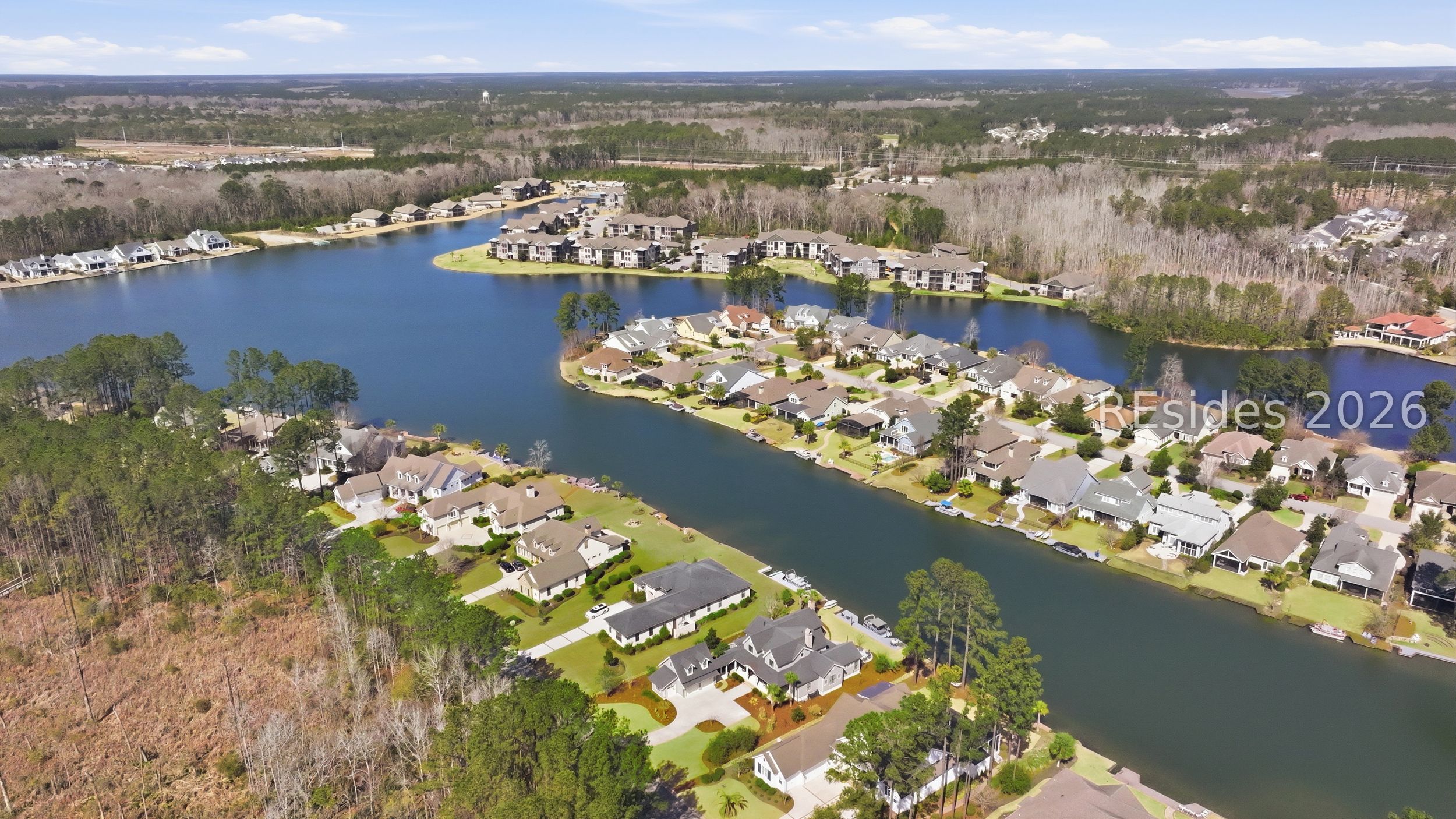 20 Fish Dancer Court Bluffton, SC 29910 - Photo 79 of 89 Aerial view of the lake.