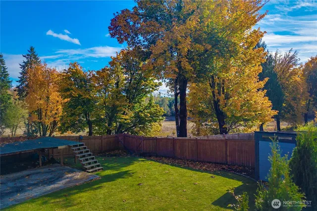a view of an outdoor space with a lake view