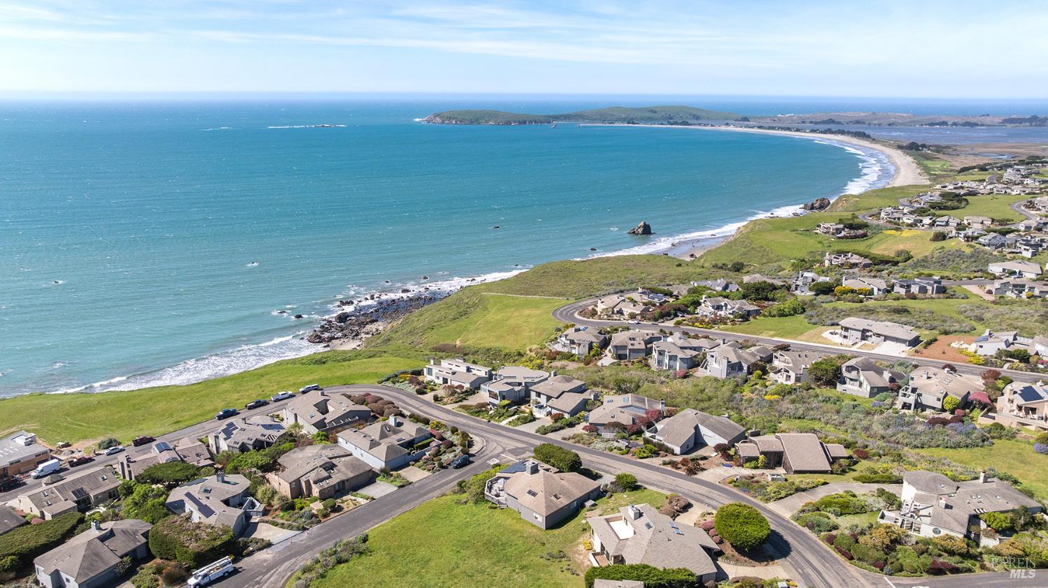 20007 Oyster Catcher Loop Bodega Bay, CA 94923 - Photo 10 of 85 an aerial view of ocean beach and residential houses with outdoor space