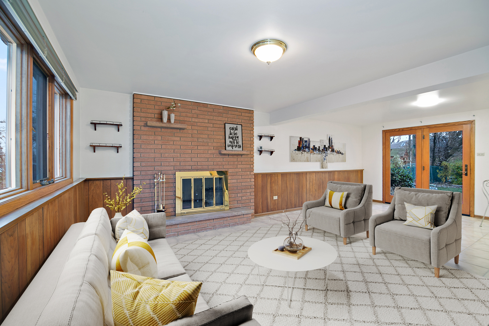 6508 Cedar Road Oak Forest, IL 60452 - Photo 15 of 27 a living room with furniture and a fireplace