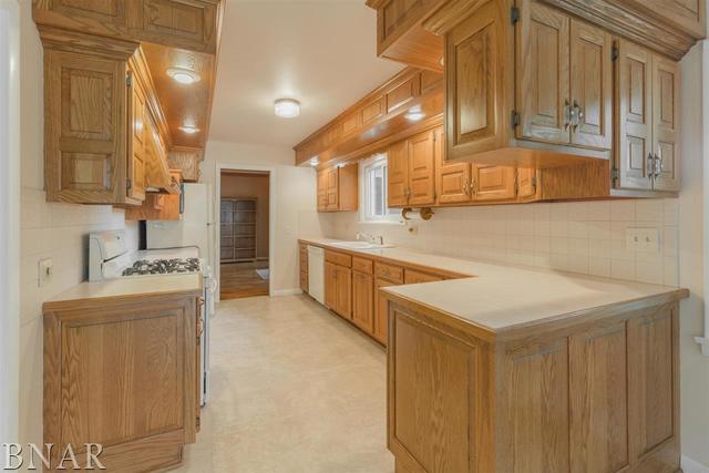 14016 Dry Grove Road Bloomington, IL 61705 - Photo 8 of 43 a kitchen that has a sink and a stove