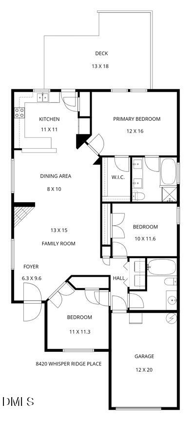 8421 Whisper Ridge Place Raleigh, NC 27613 - Photo 24 of 24 Layout