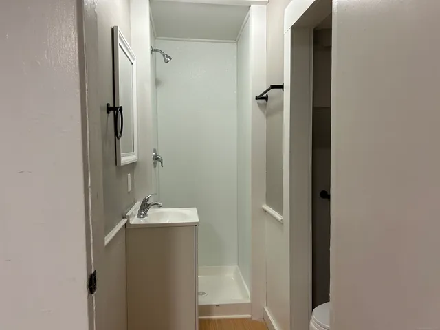 a bathroom with a sink