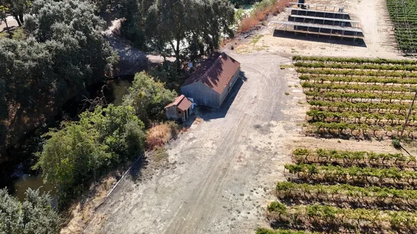 a view of roof with wooden floor