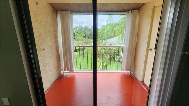 a view of an front door