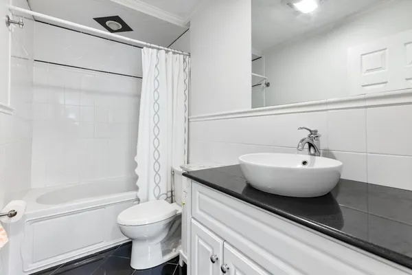 a view of bedroom and bathroom