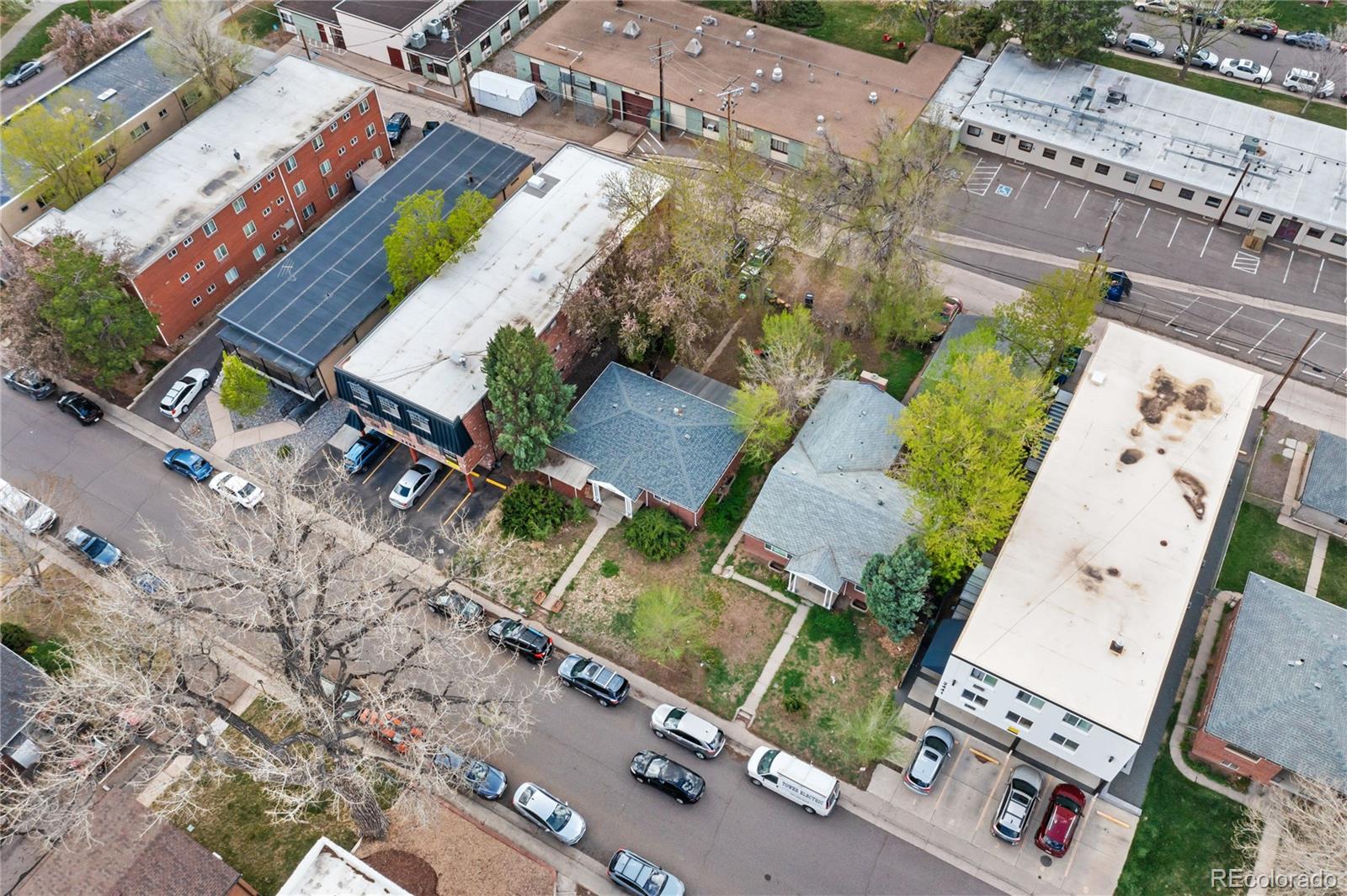 Undisclosed Address Denver, CO 80210 - Photo 23 of 31 an aerial view of a city with lots of residential buildings