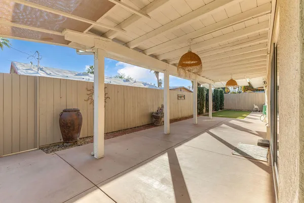 a house view with a outdoor space