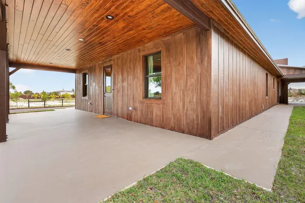 a view of a porch