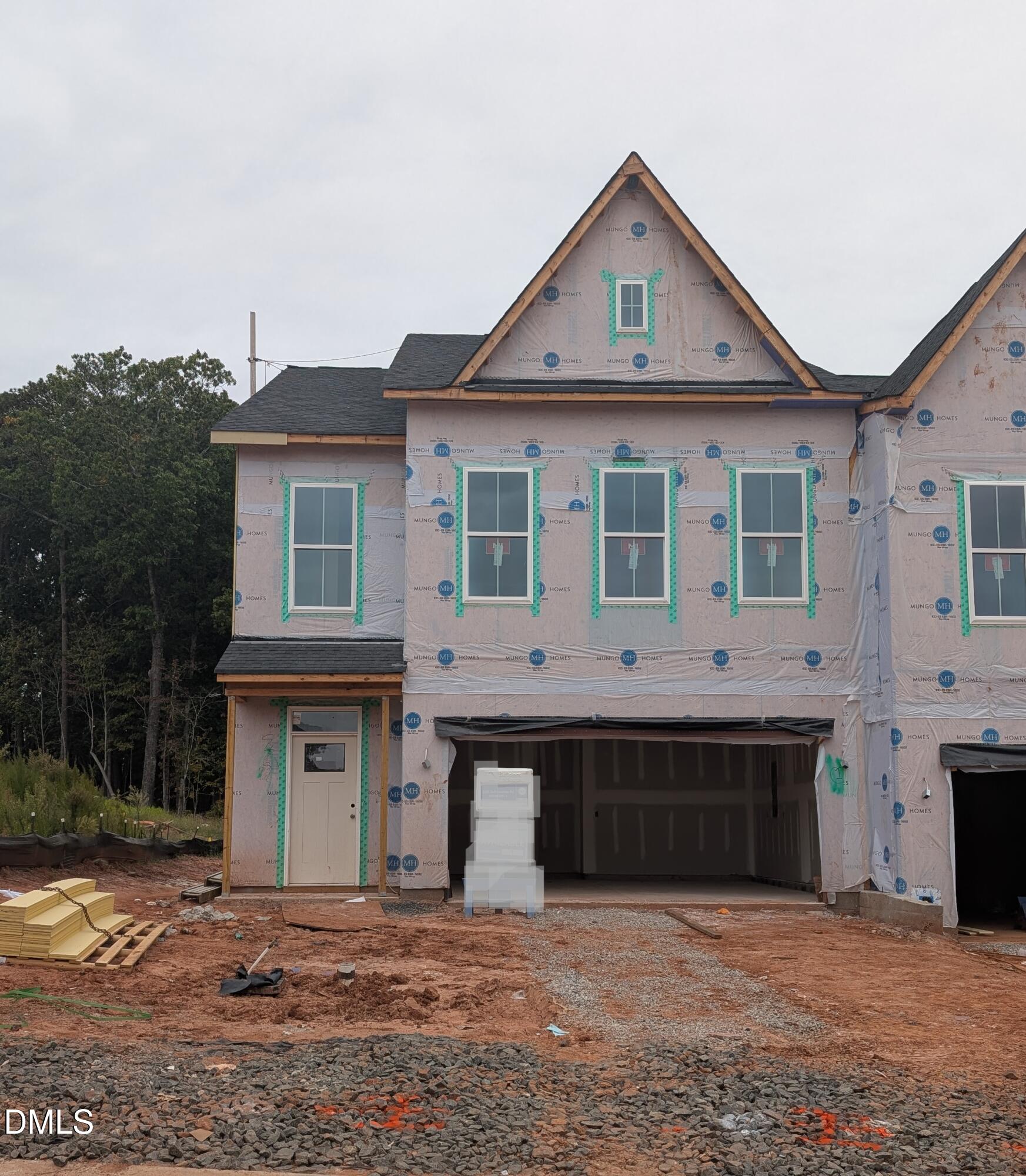 1101 Bell Heather Road, Unit 1 Durham, NC 27703 - Photo 12 of 39 Exterior at Drywall Stage