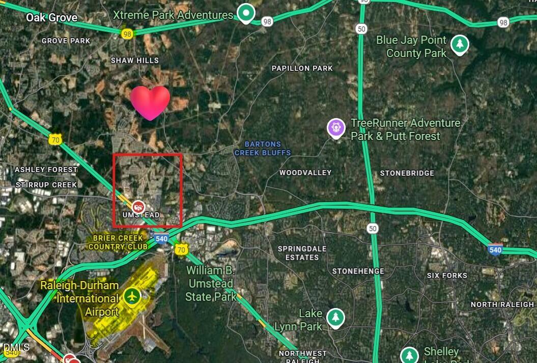 1101 Bell Heather Road, Unit 1 Durham, NC 27703 - Photo 36 of 39 Ariel Map