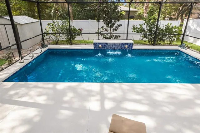 a black and white photo of a park