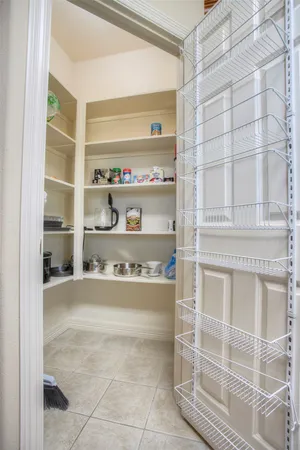 a view of store room with shelves